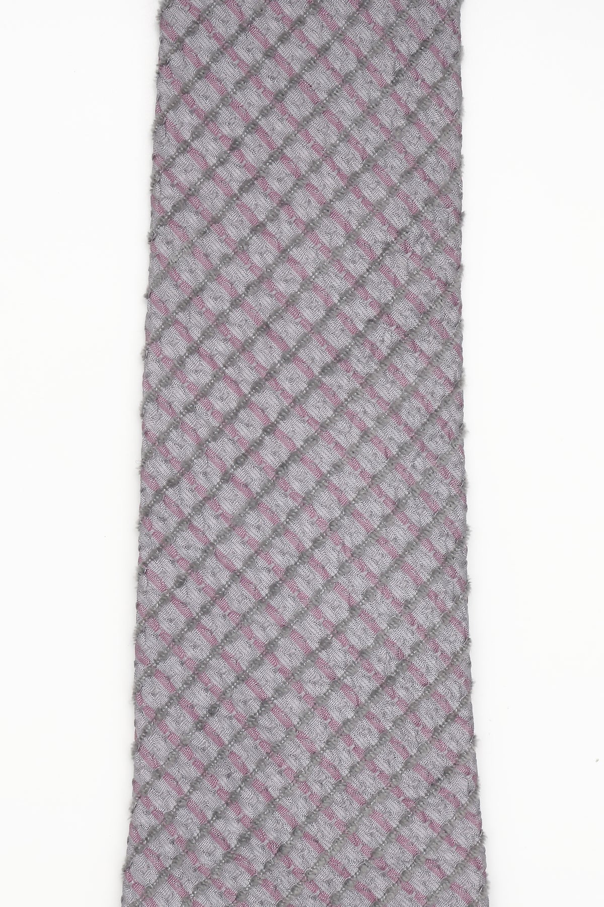 Natural-Dyed Silk Fancy Yarn Tie GRAY