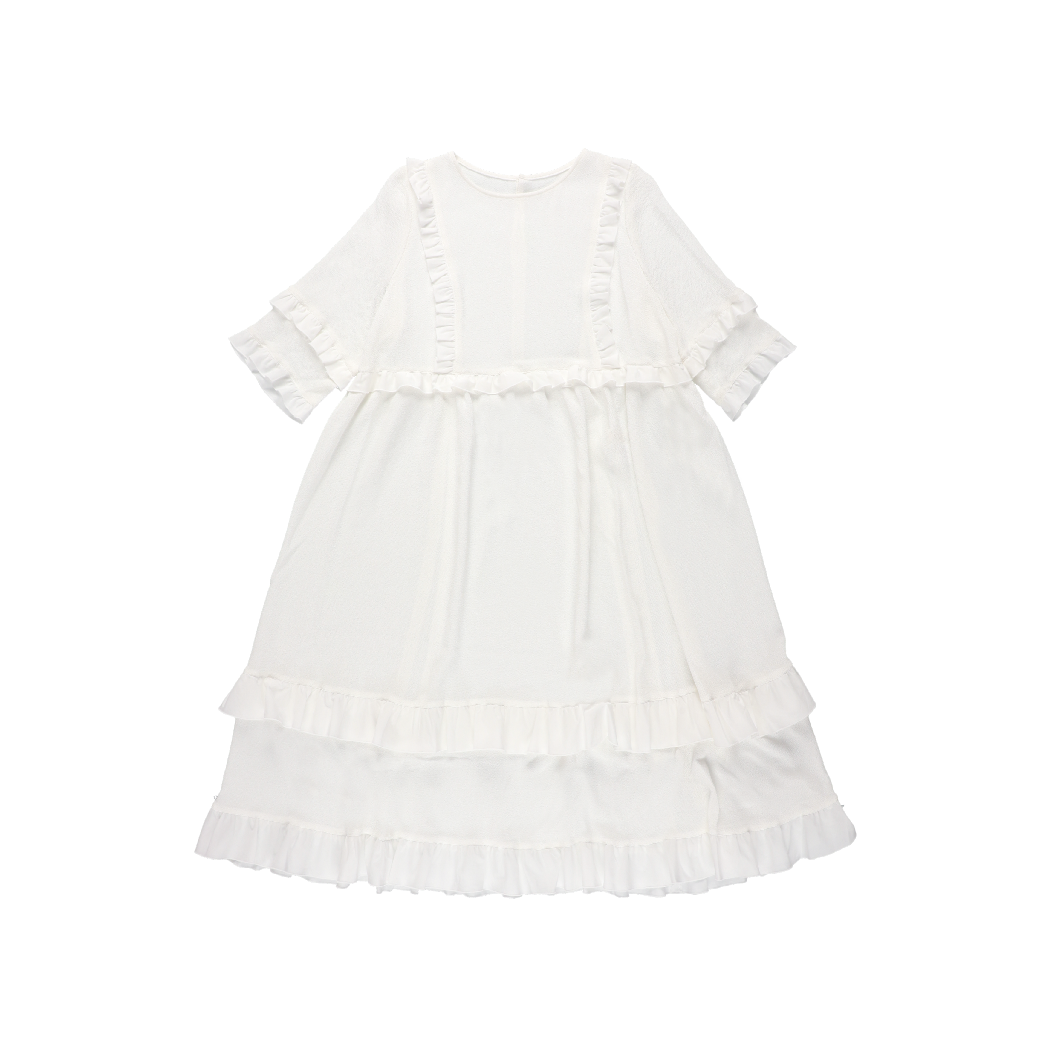 【WORKSHOP】常盤 "Nui-shibori"ruffle dress
