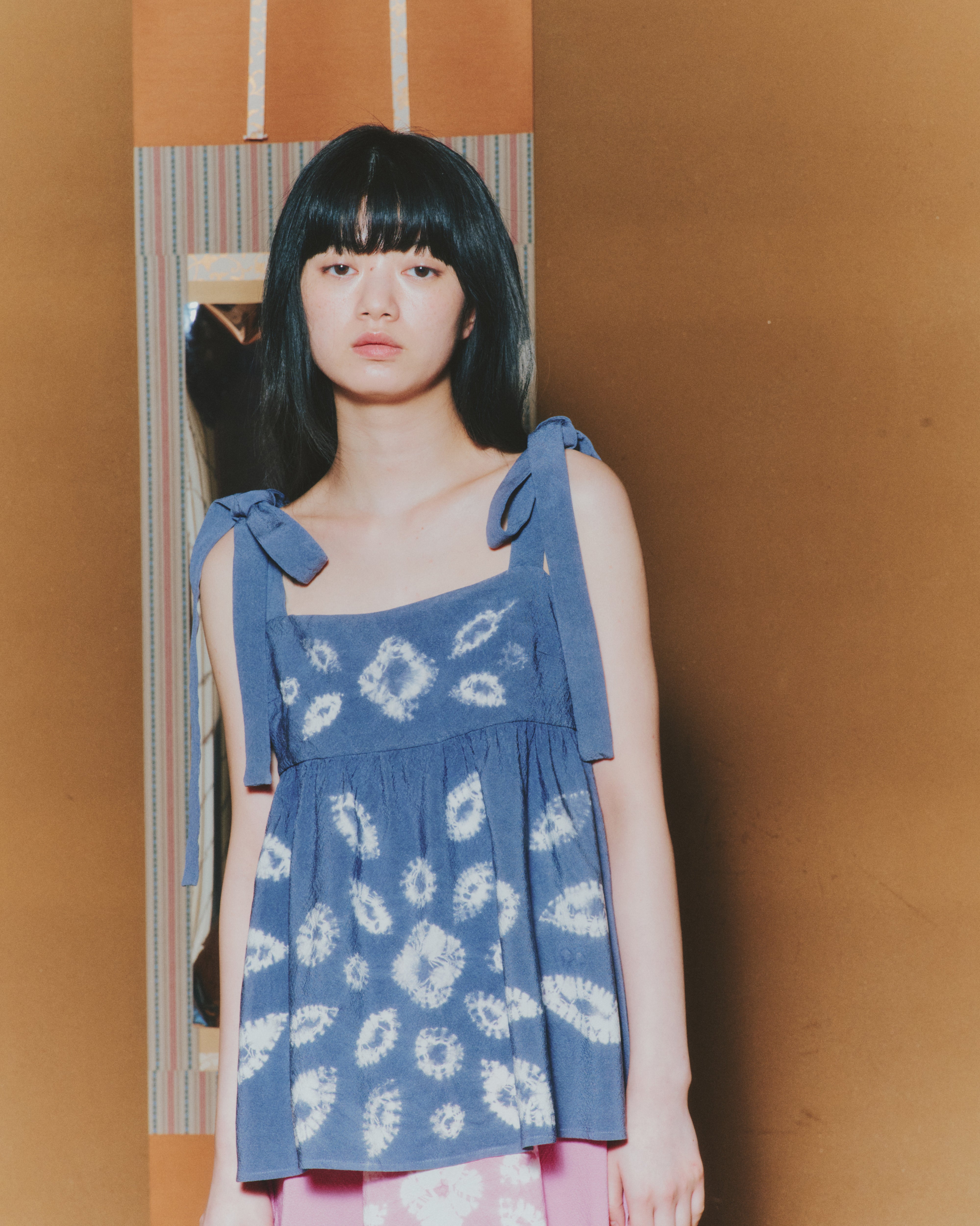 【WORKSHOP】桔梗 "Nui-shibori" ribbon camisole