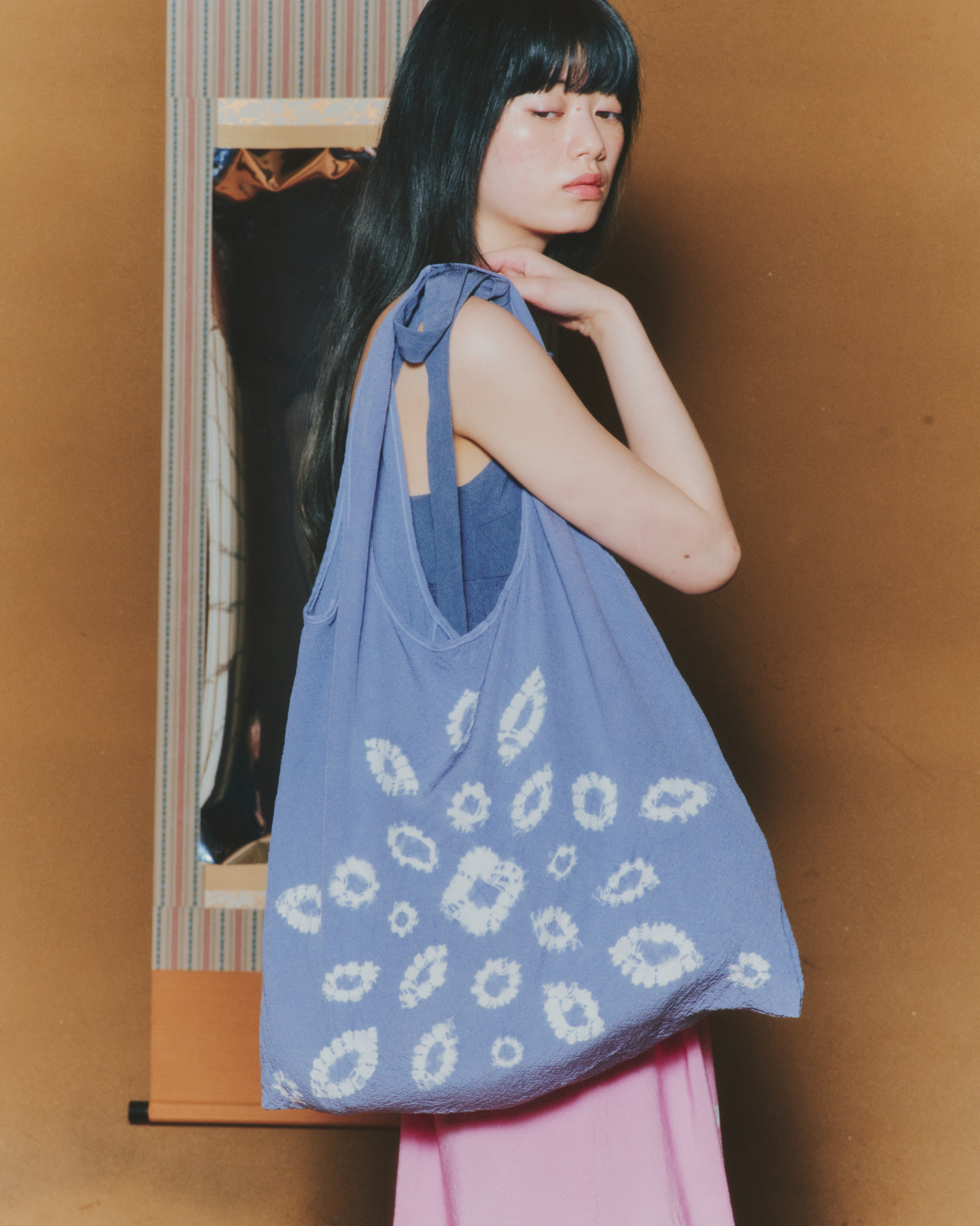 【ORDER】桔梗 "Nui-shibori" bag