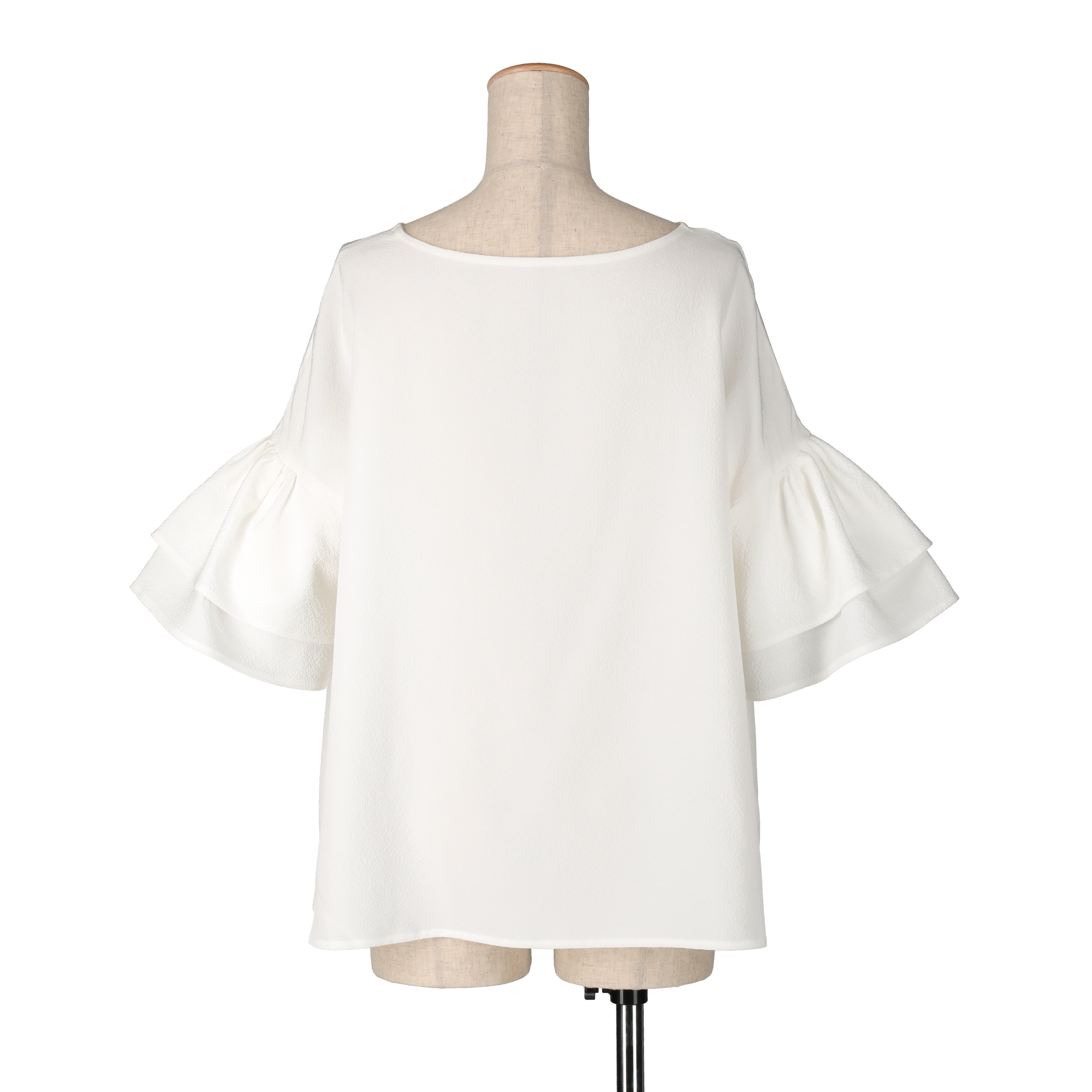 【WORKSHOP】 牡丹 Gradient-dyed gathered sleeve top