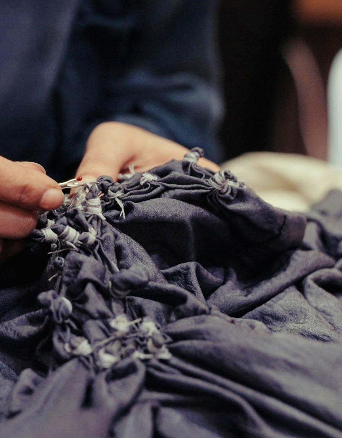 【WORKSHOP】桔梗 "Nui-shibori" ribbon camisole