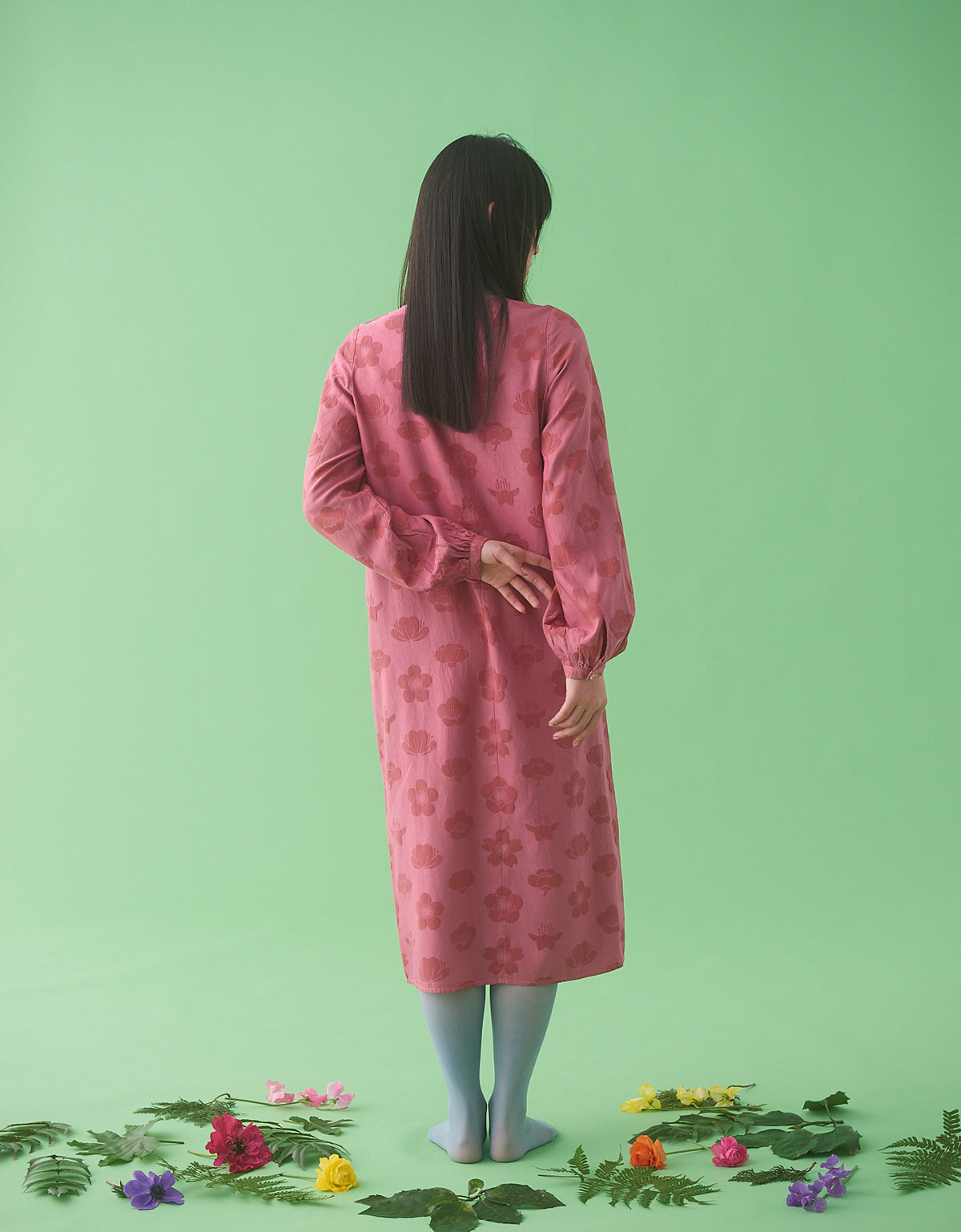 「TANGO」Gathered long sleeve dress