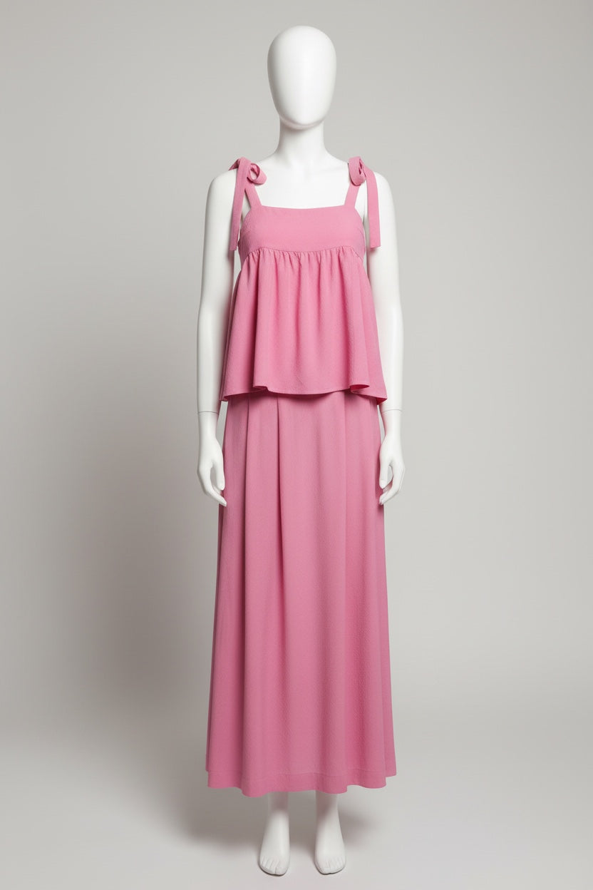 Cochineal-Dyed Silk Ribbon Camisole