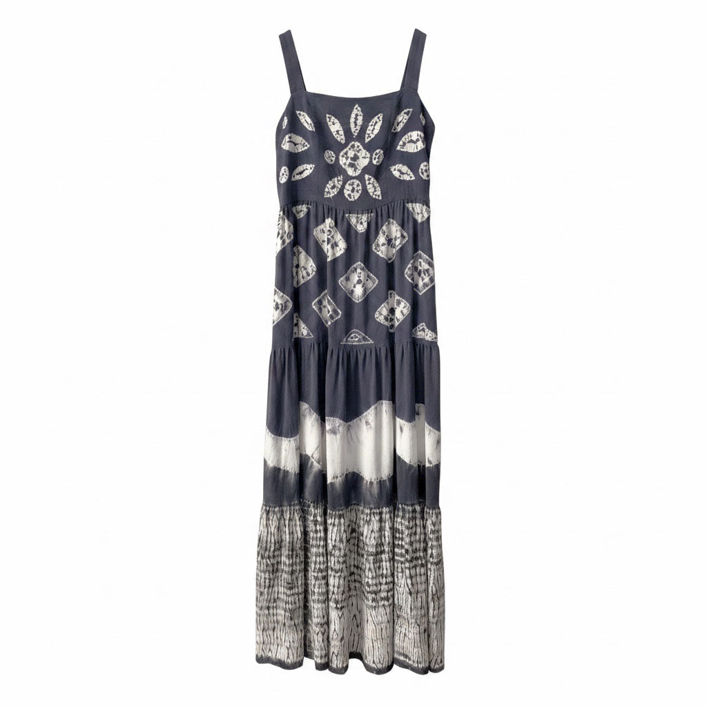 NUI SHIBORI  Gathered Tiered Dress