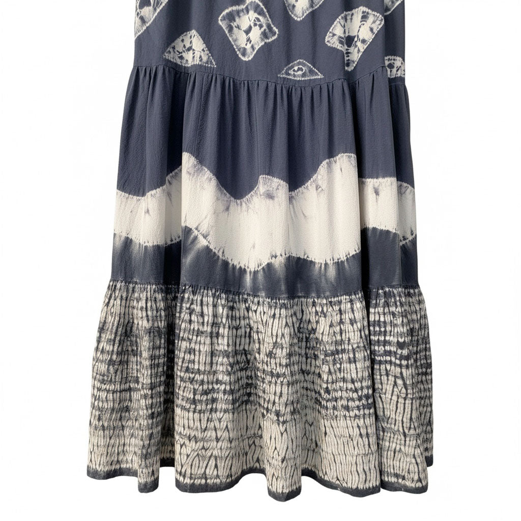 NUI SHIBORI  Gathered Tiered Dress