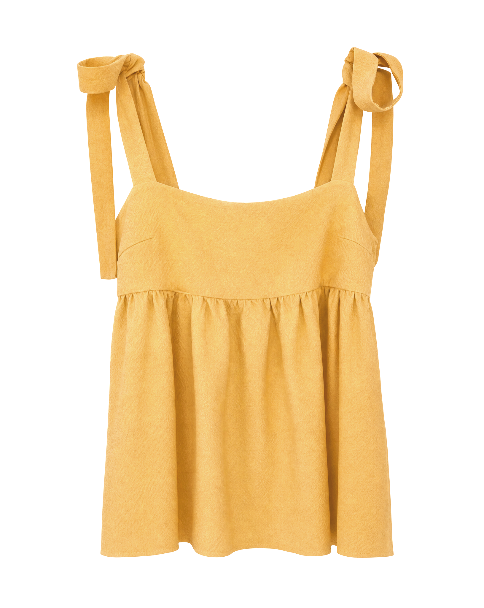 Marigold-Dyed Silk Ribbon Camisole